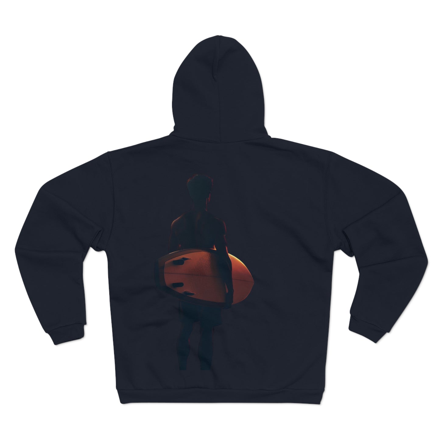 Hooded Zip Sweatshirt - Lone Surfer Umchained