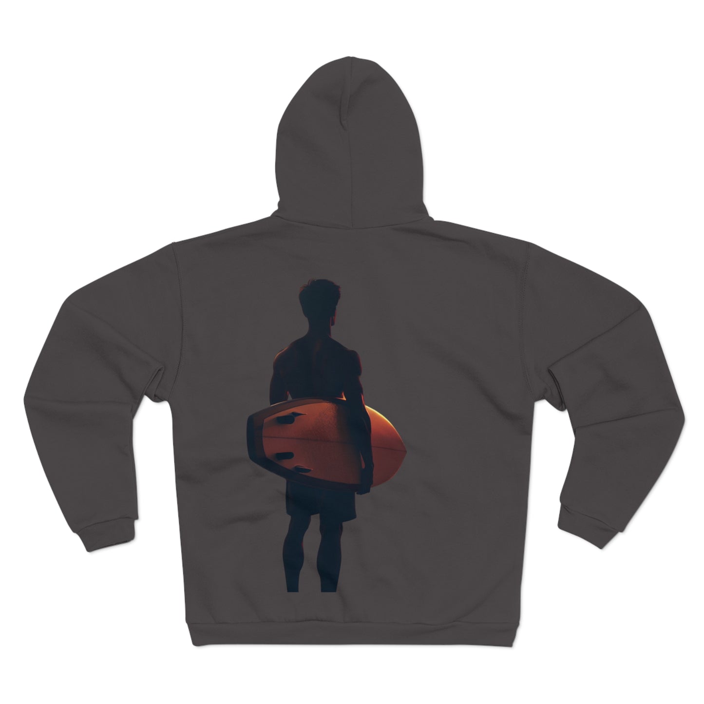 Hooded Zip Sweatshirt - Lone Surfer Umchained
