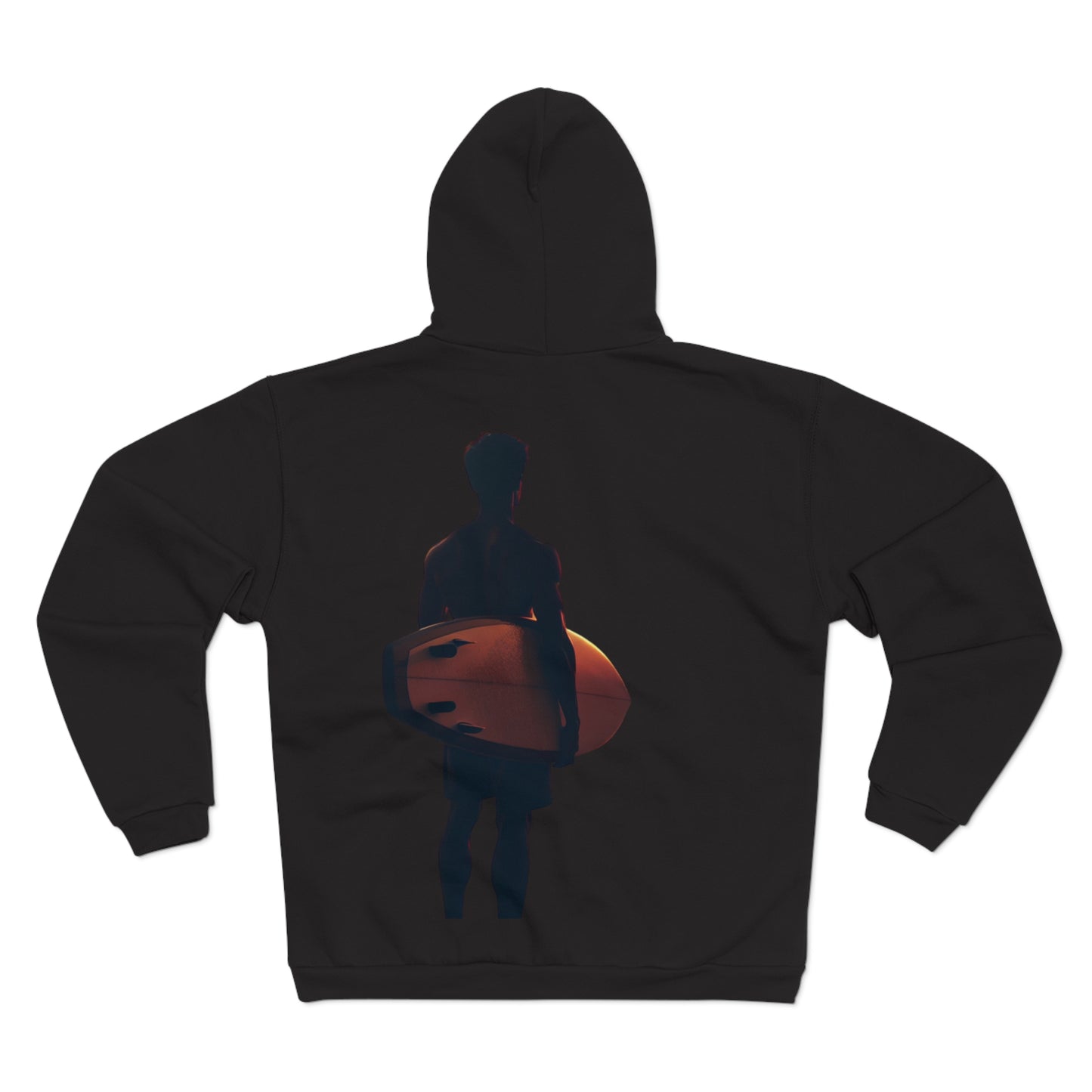 Hooded Zip Sweatshirt - Lone Surfer Umchained