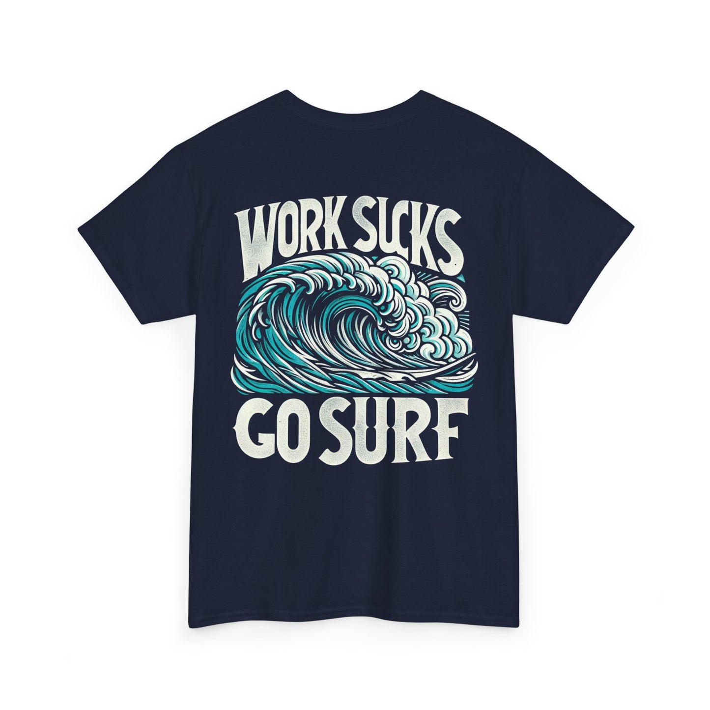 Mens Heavy Cotton Tee - Go Surf