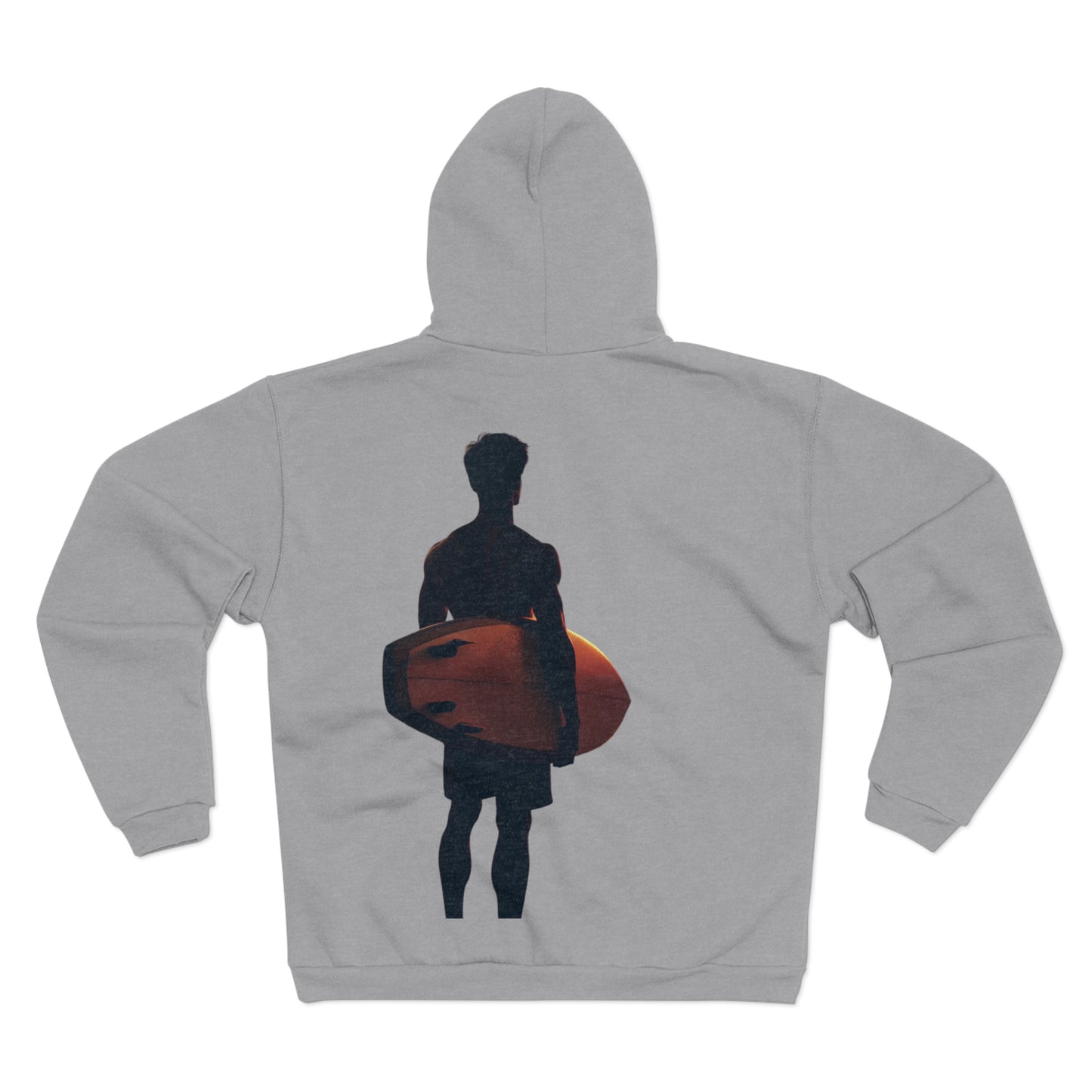 Hooded Zip Sweatshirt - Lone Surfer Umchained