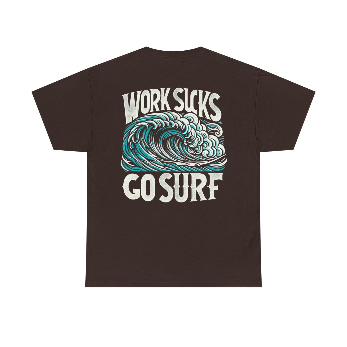 Mens Heavy Cotton Tee - Go Surf
