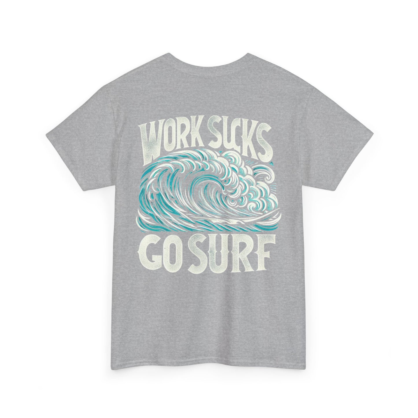 Mens Heavy Cotton Tee - Go Surf