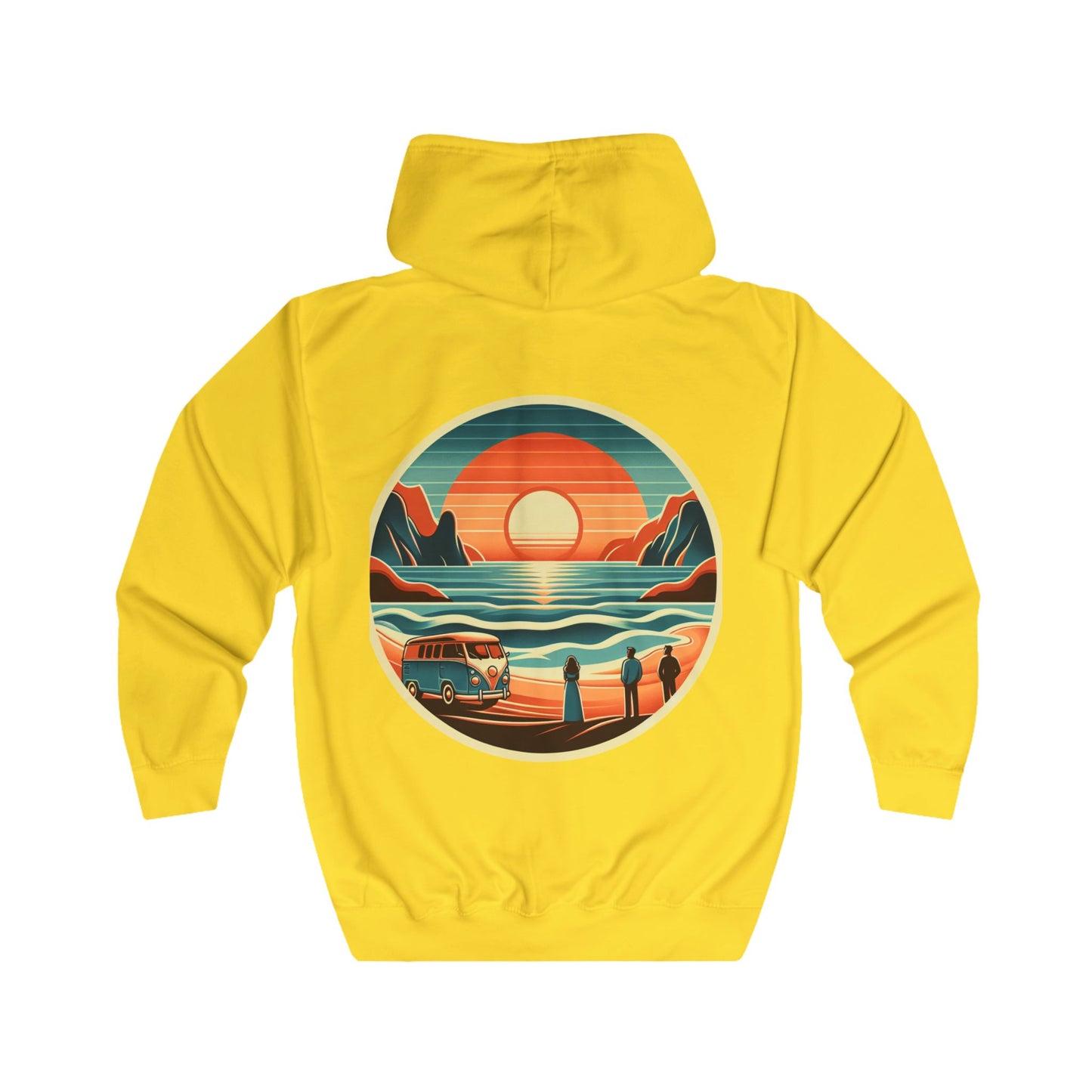 Zip Hoodie - Retro Beach Unchained