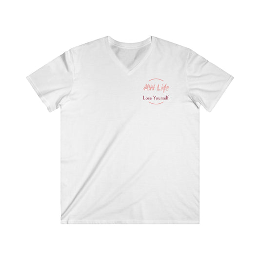 Men's Fitted V-Neck Short Sleeve Tee