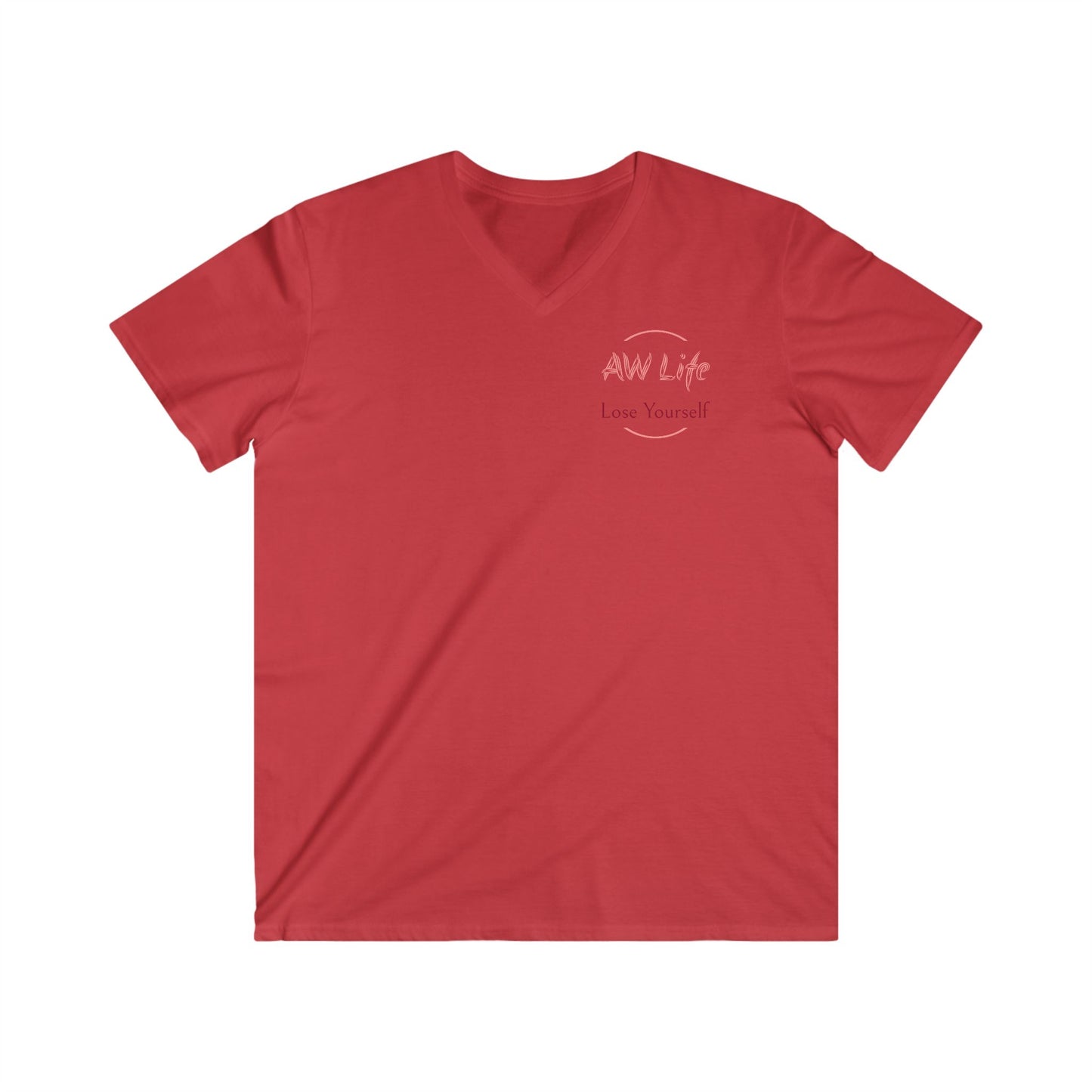 Men's Fitted V-Neck Short Sleeve Tee