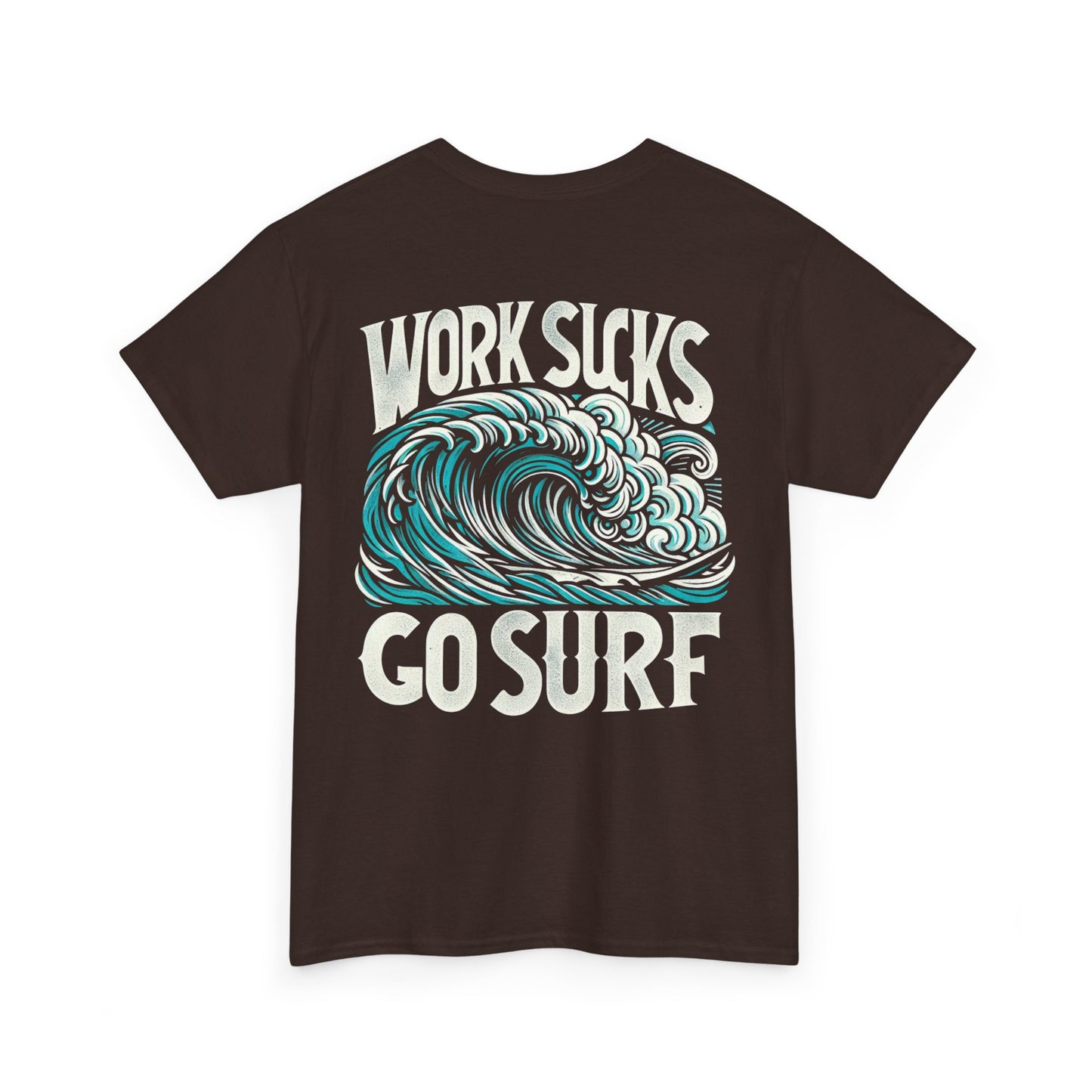 Mens Heavy Cotton Tee - Go Surf