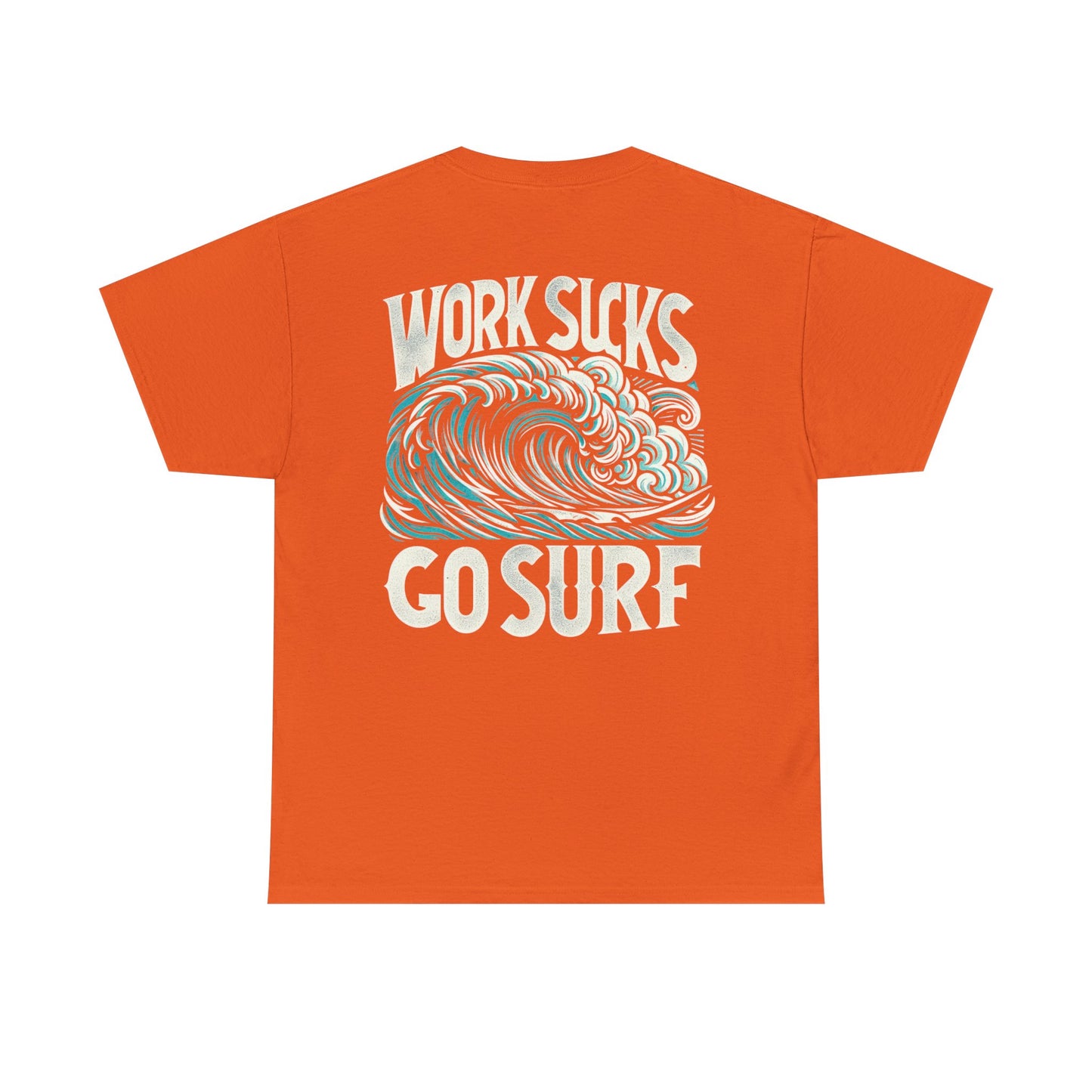 Mens Heavy Cotton Tee - Go Surf