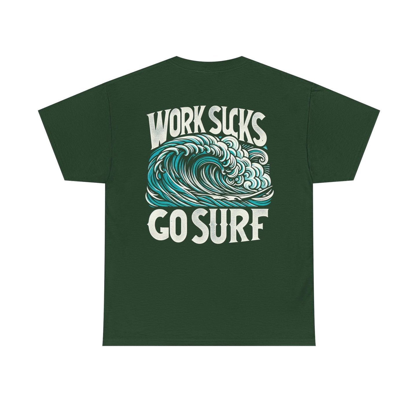 Mens Heavy Cotton Tee - Go Surf