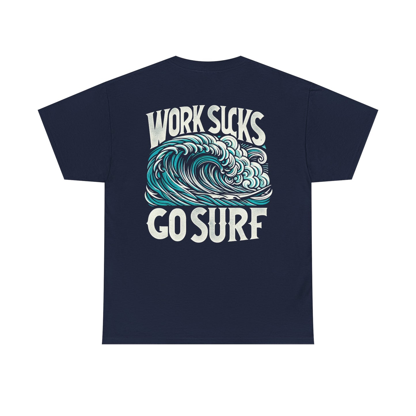 Mens Heavy Cotton Tee - Go Surf