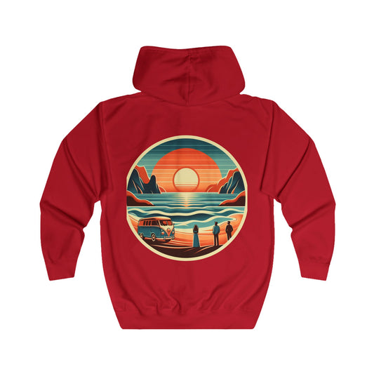 Zip Hoodie - Retro Beach Unchained