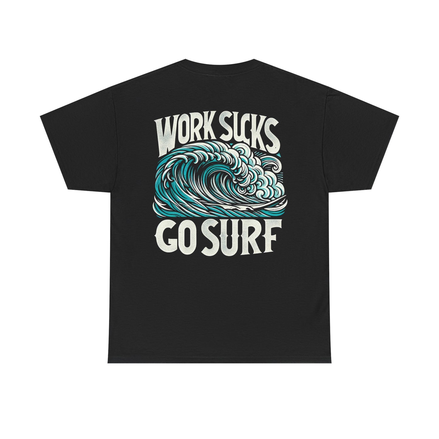 Mens Heavy Cotton Tee - Go Surf