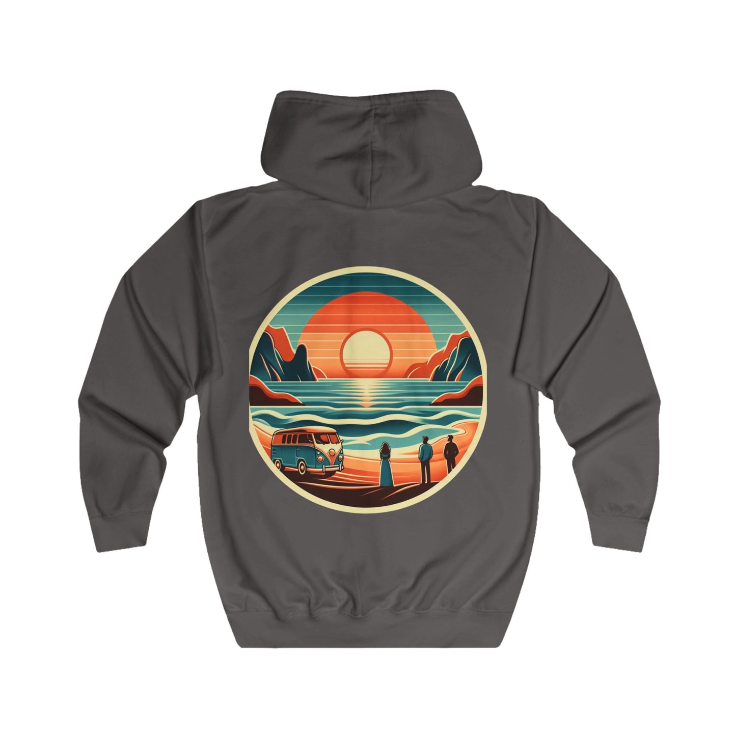 Zip Hoodie - Retro Beach Unchained