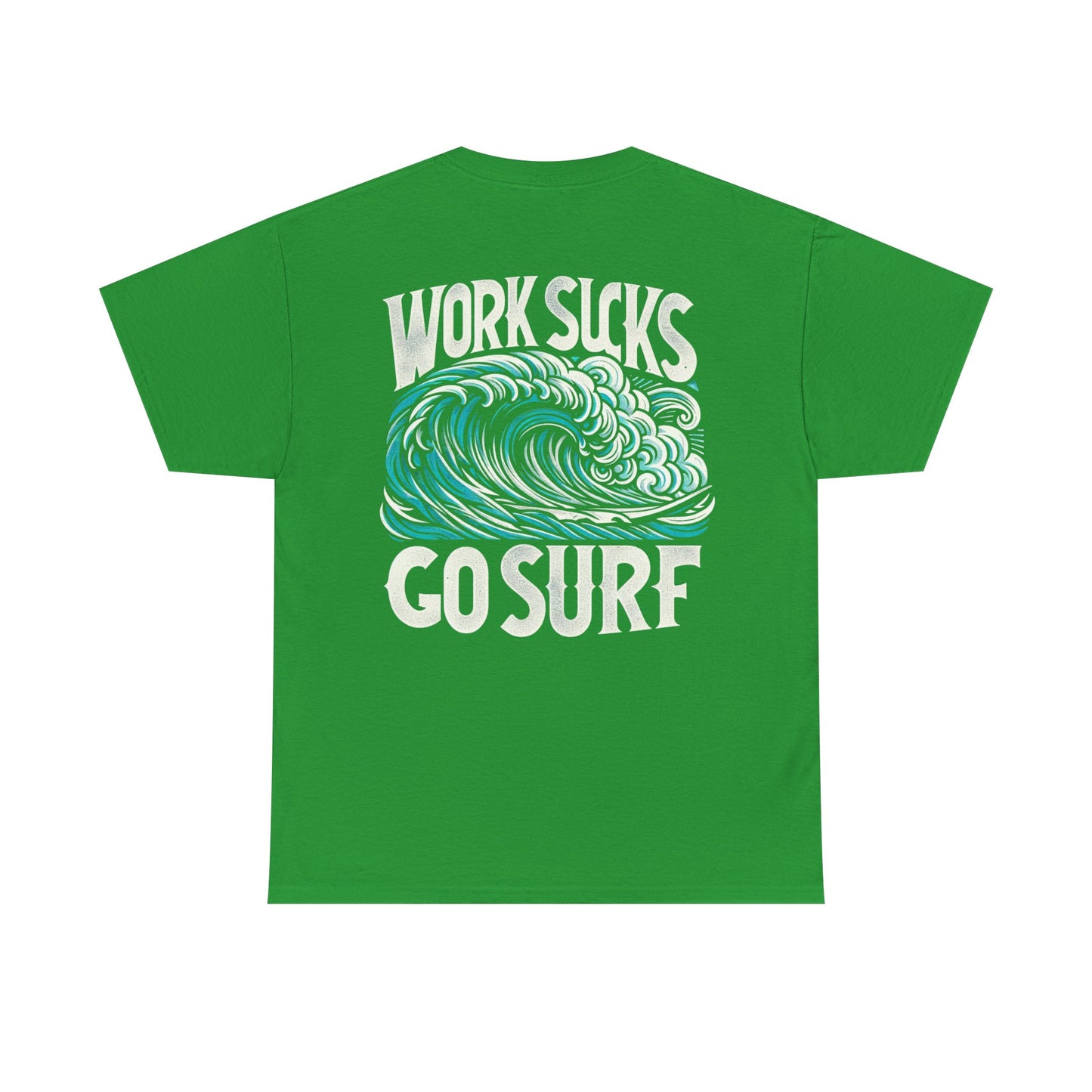 Mens Heavy Cotton Tee - Go Surf