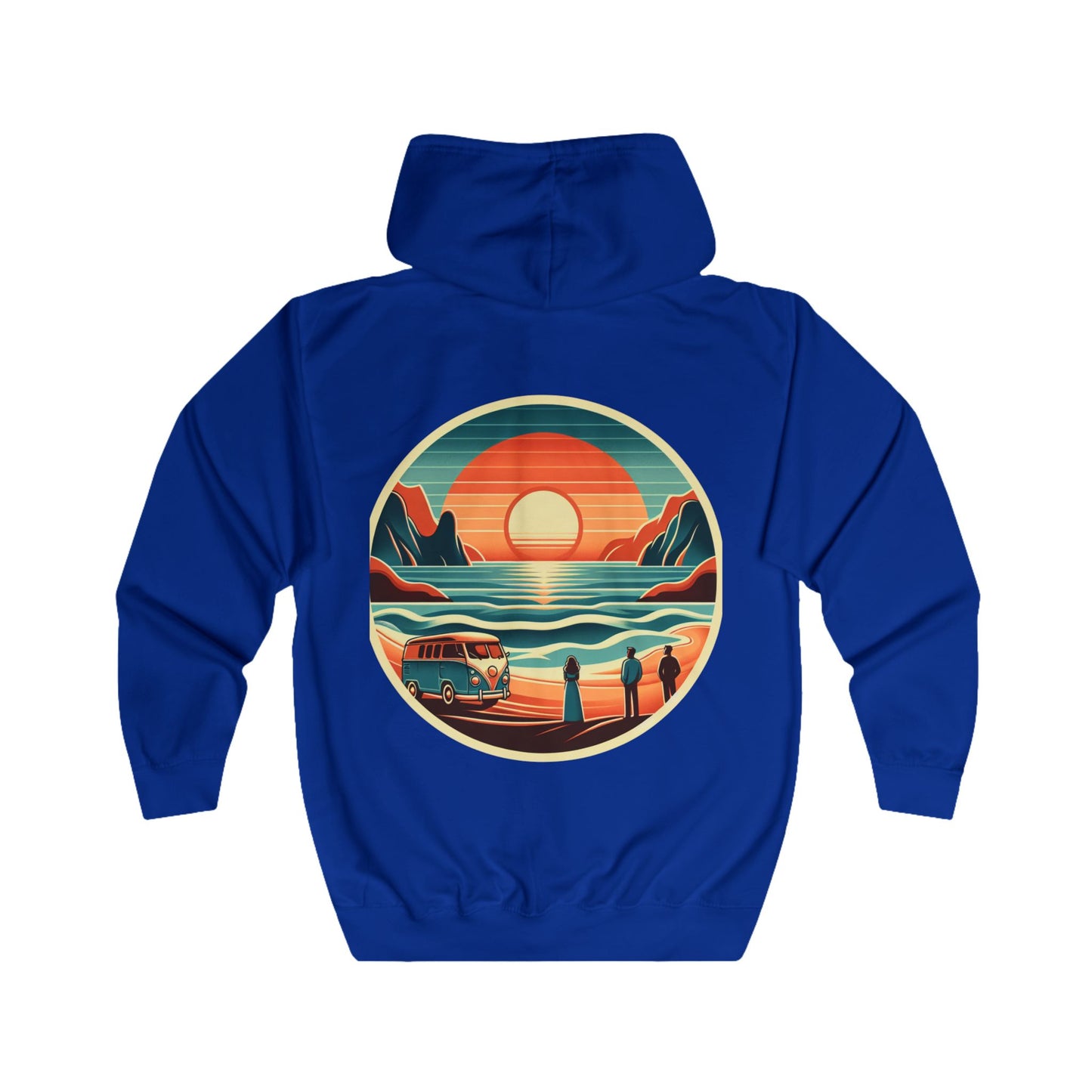 Zip Hoodie - Retro Beach Unchained