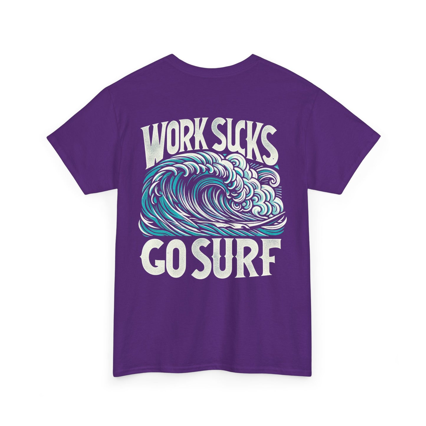 Mens Heavy Cotton Tee - Go Surf
