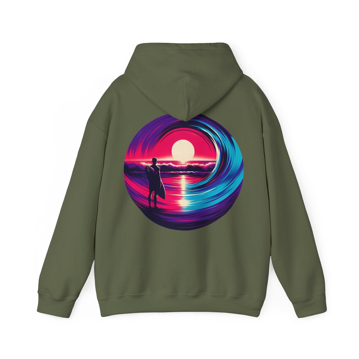 Hooded Sweatshirt - Sunset Surf