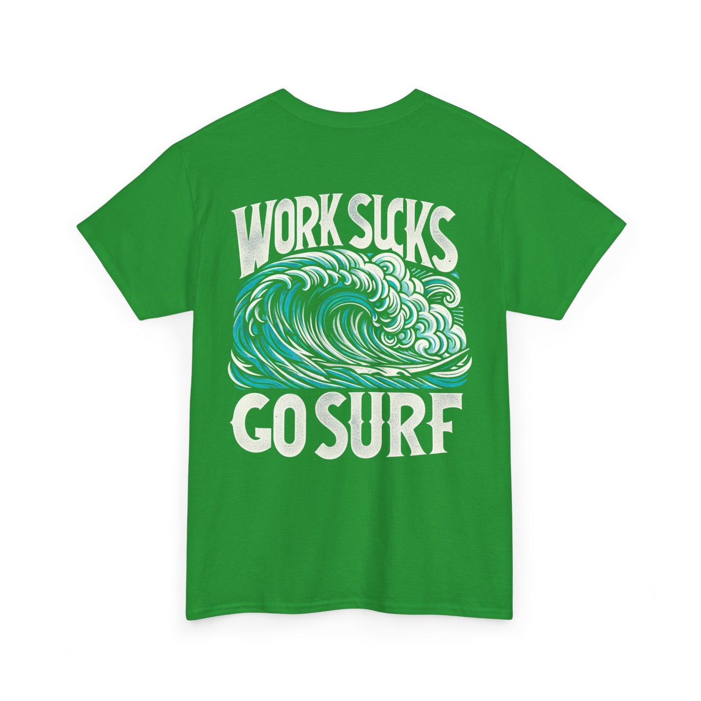 Mens Heavy Cotton Tee - Go Surf