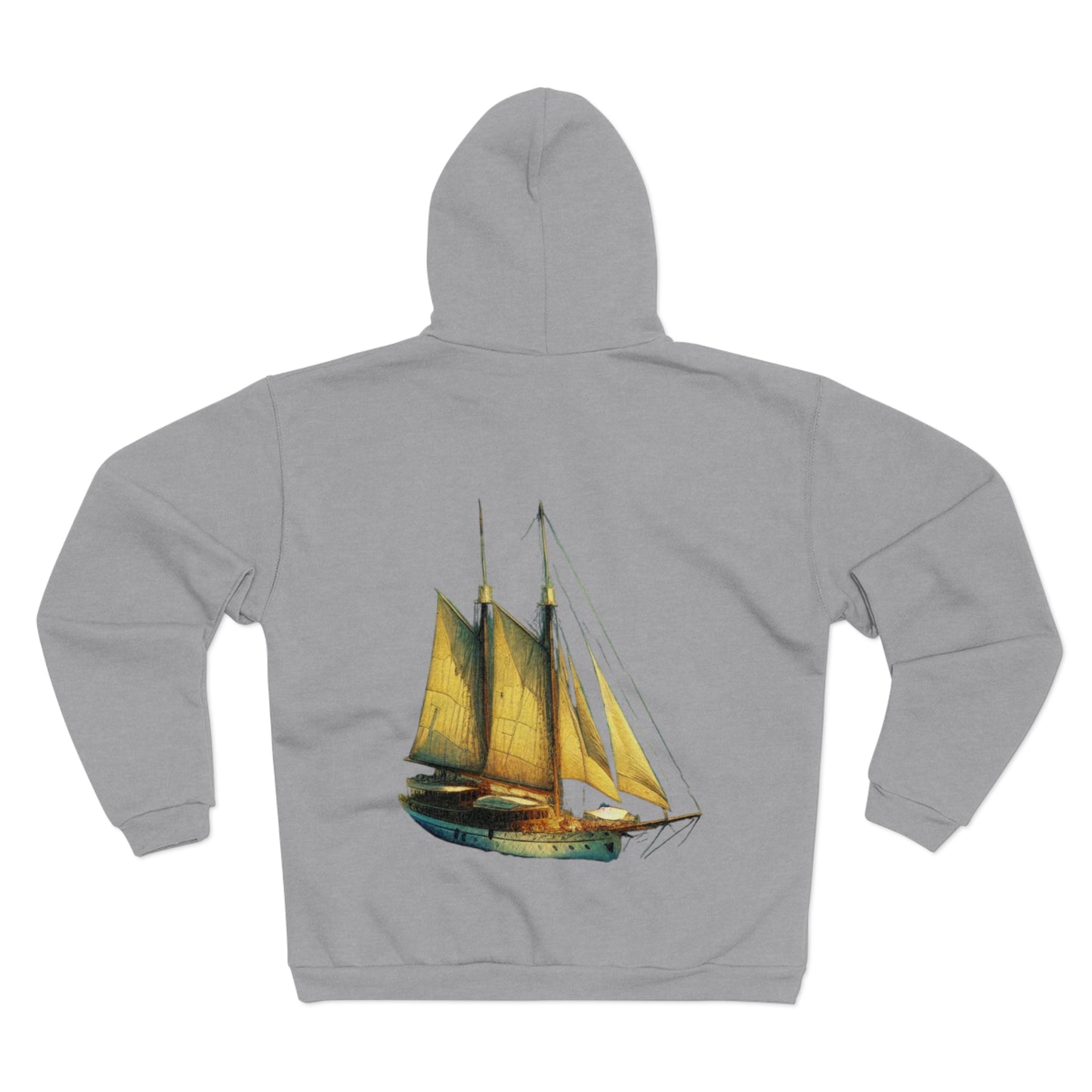 Mens Hooded Zip - Nautical