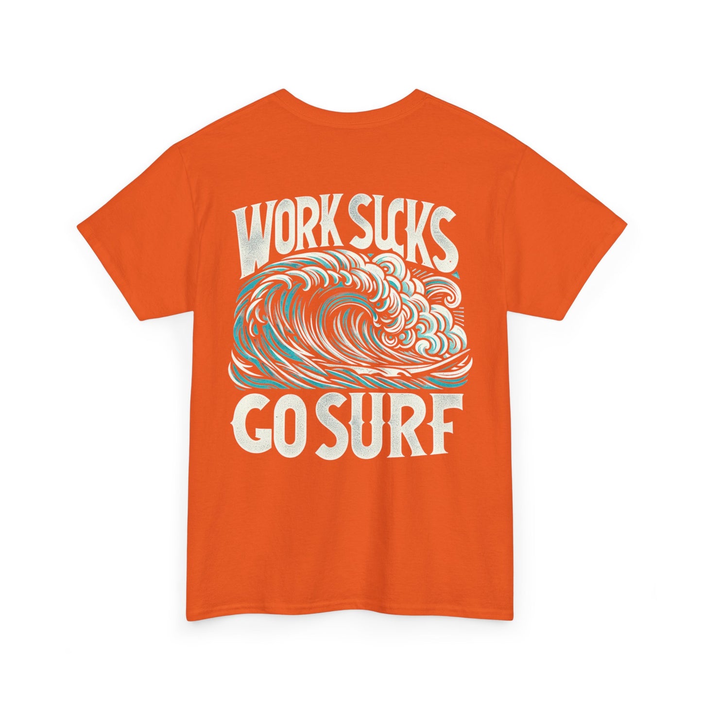 Mens Heavy Cotton Tee - Go Surf