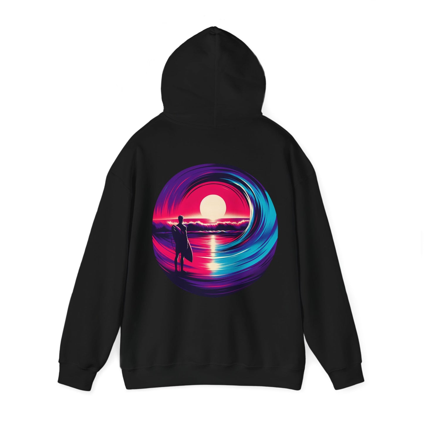 Hooded Sweatshirt - Sunset Surf