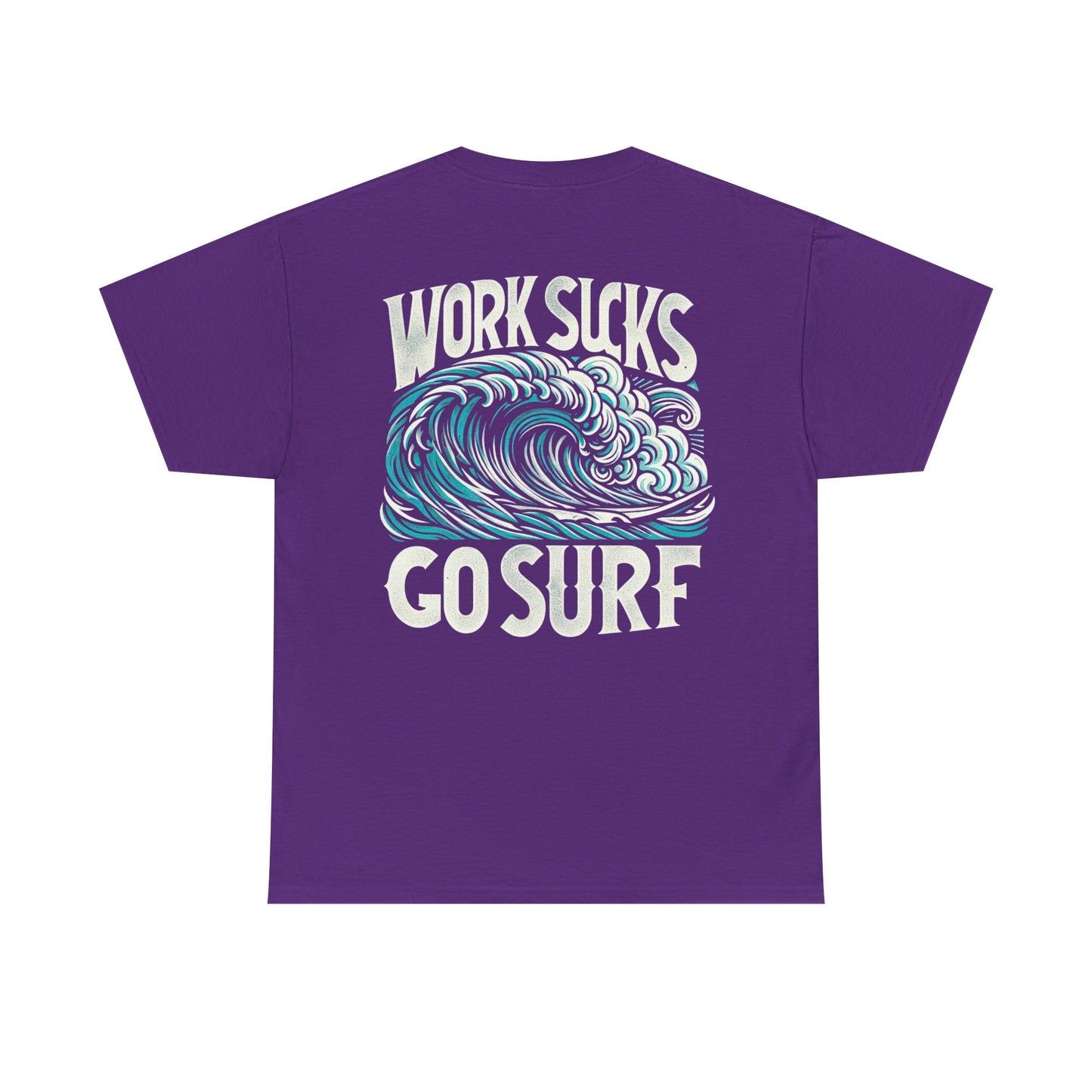 Mens Heavy Cotton Tee - Go Surf