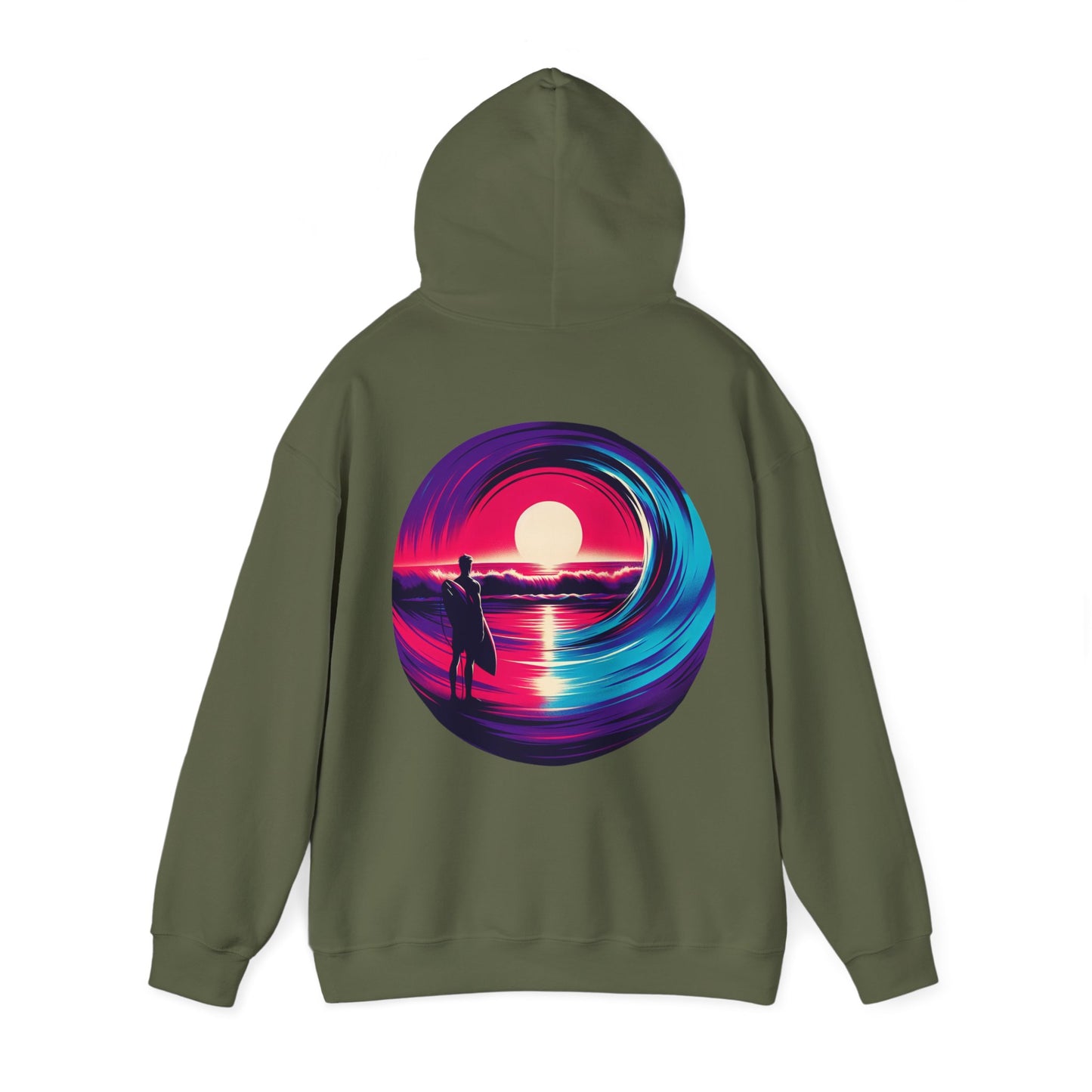 Hooded Sweatshirt - Sunset Surf