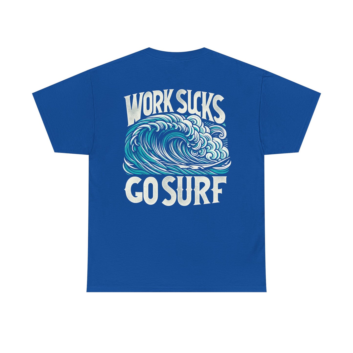 Mens Heavy Cotton Tee - Go Surf