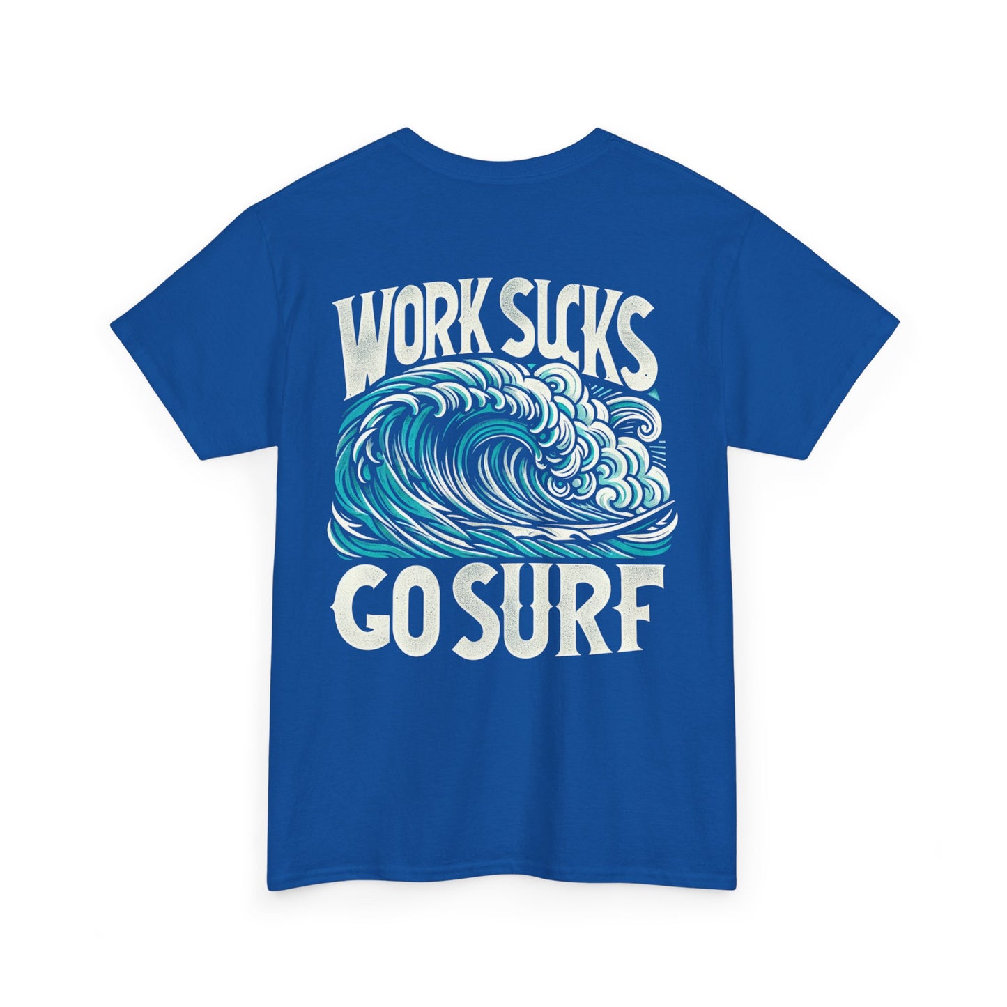 Mens Heavy Cotton Tee - Go Surf