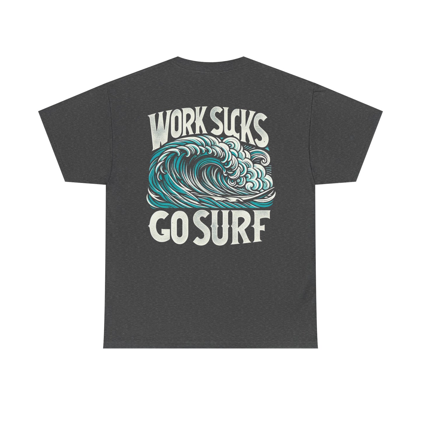 Mens Heavy Cotton Tee - Go Surf